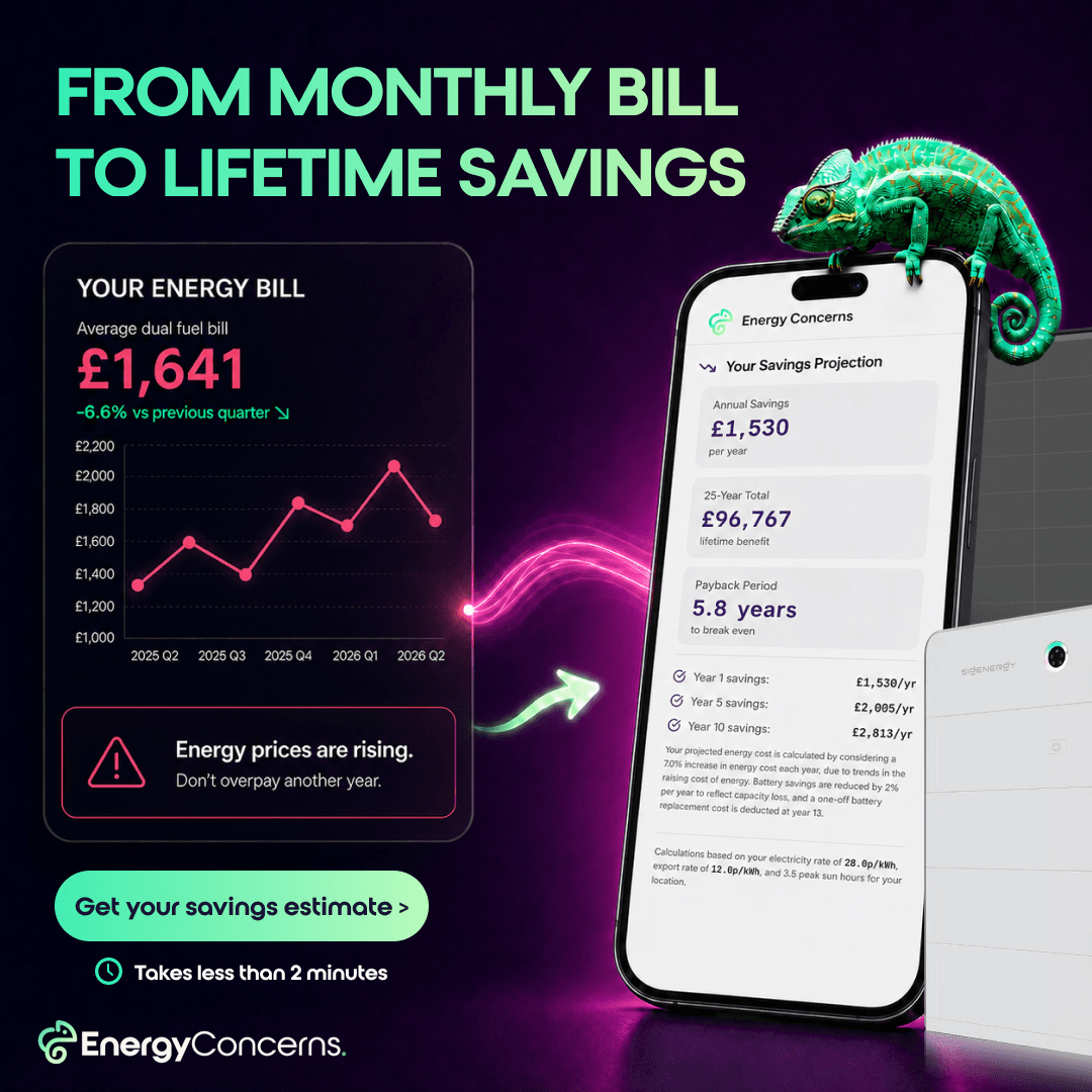 Monthly bill → lifetime savings, Sigenergy education
