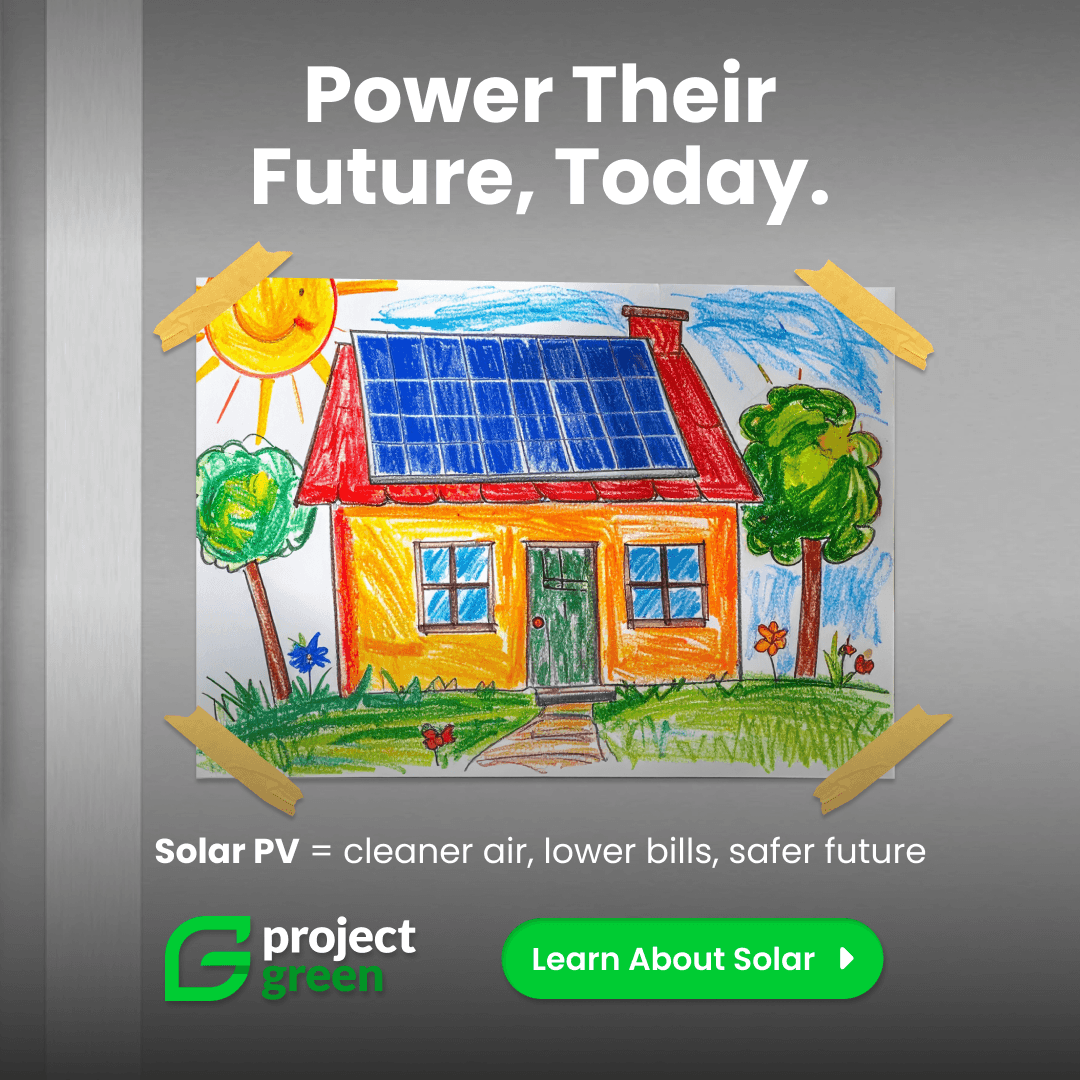 Project Green Energy solar panel advertisement