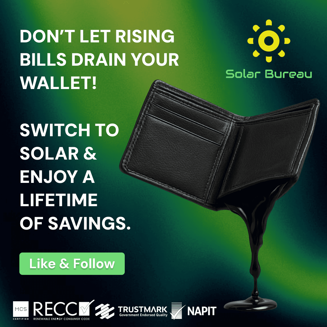 The Solar Bureau marketing creative about energy savings